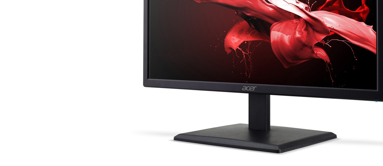 An Acer EG0 Monitor is slightly tilted to the left